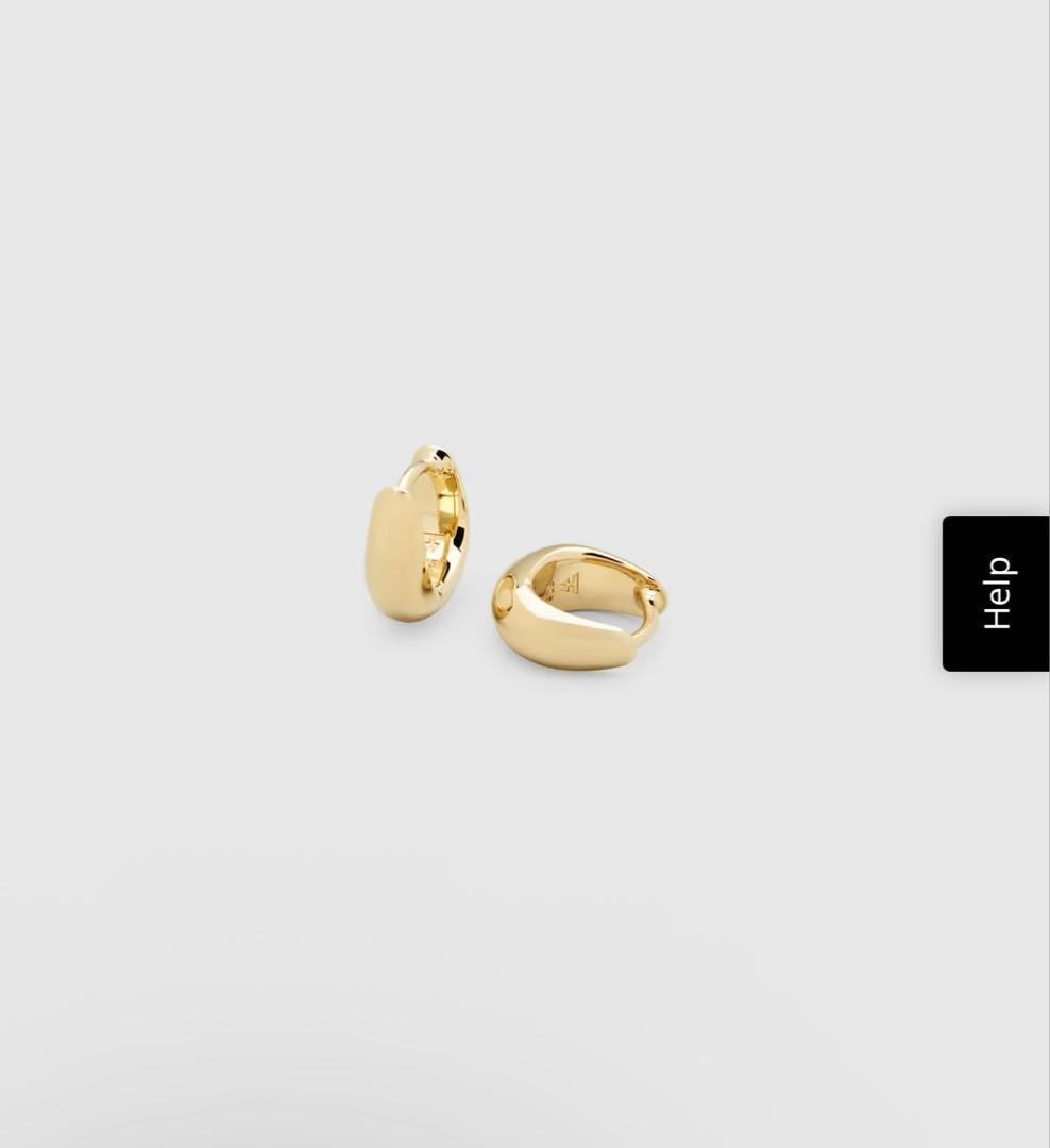 TOM WOOD ピアス Ice Huggies Gold