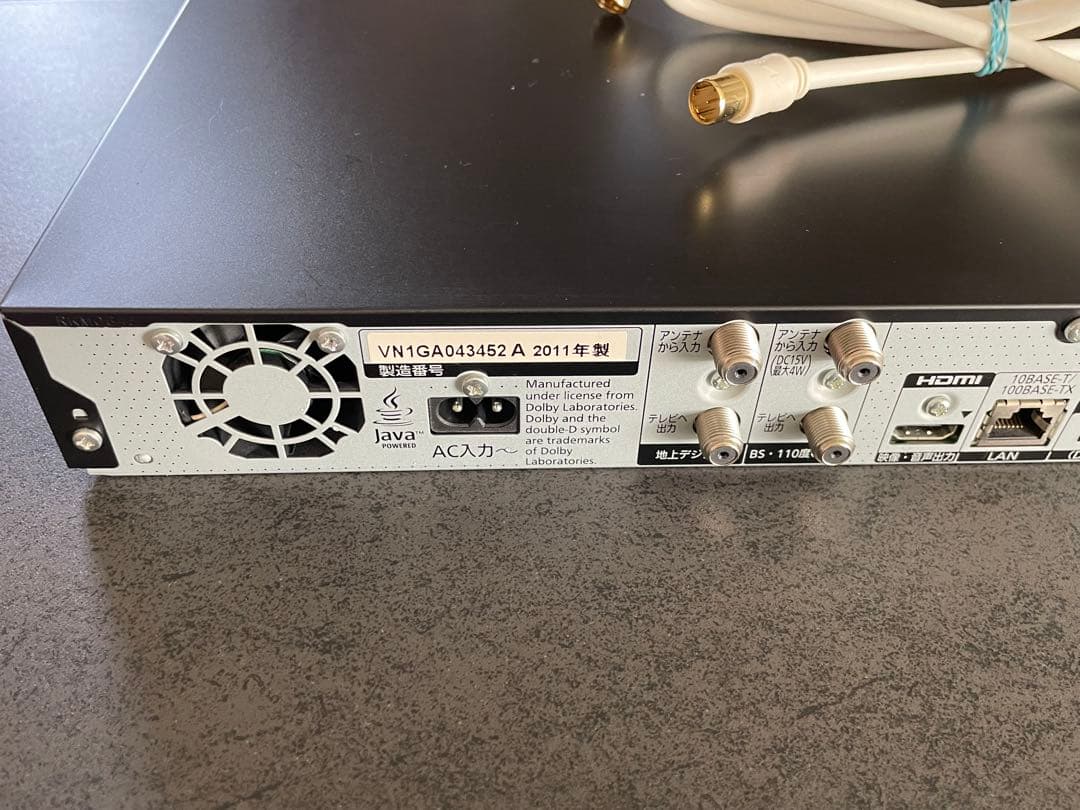 Panasonic ブルーレイプレーヤー HDMIケーブル付き