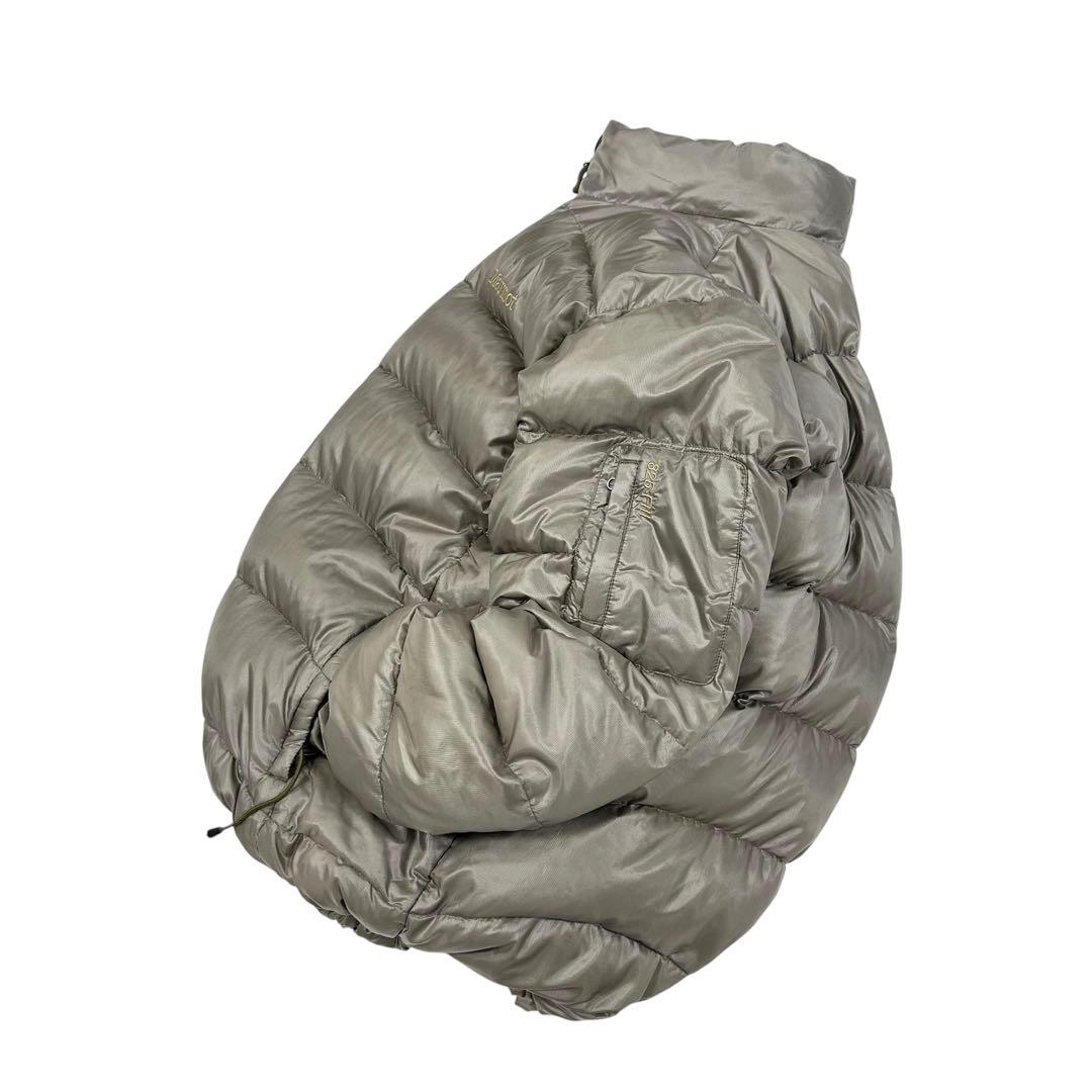 00's Marmot ダウンジャケット ドローコード付き メンズXLベージュ系