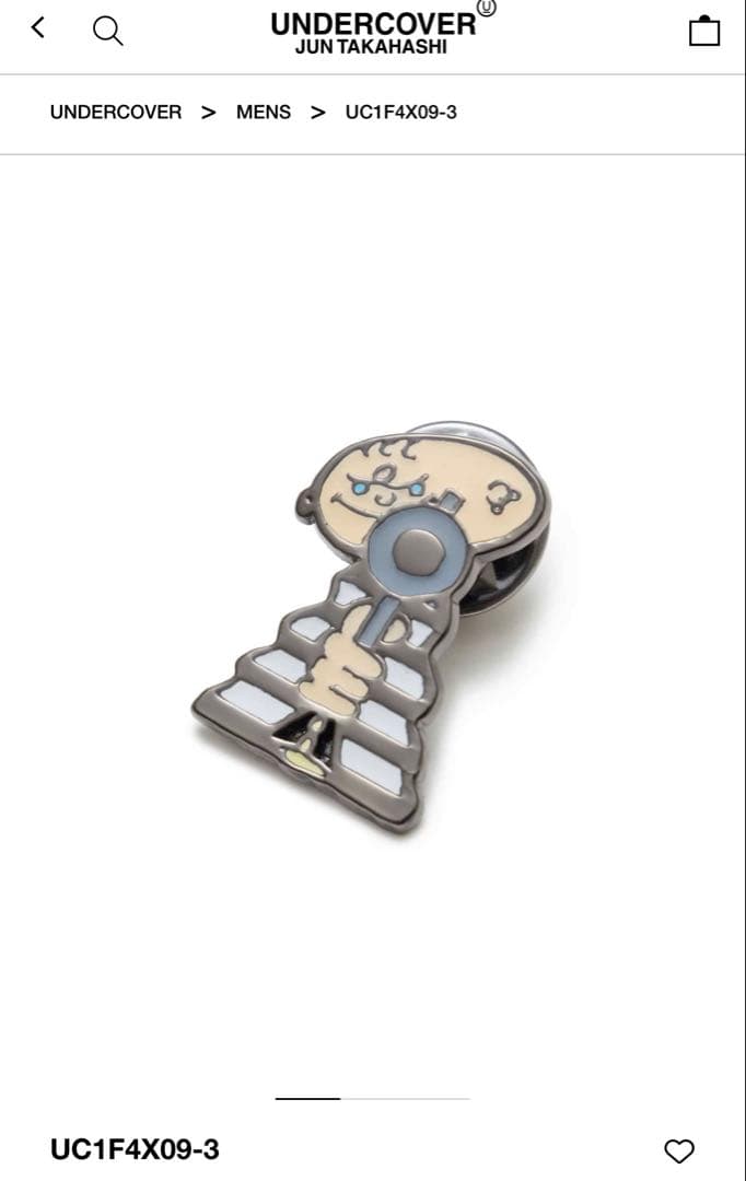 UNDERCOVER 26SS シューター　ピンバッジ ピンズ