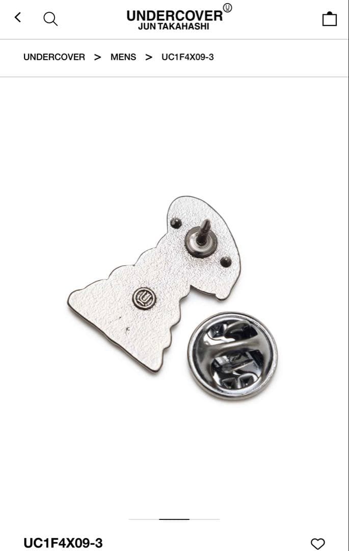 UNDERCOVER 26SS シューター　ピンバッジ ピンズ