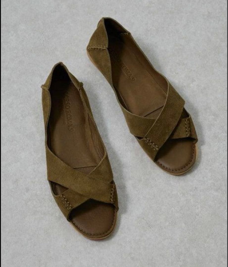 新品　BEARDSLEY ビアズリー CORSO ROMA レザーサンダル　38