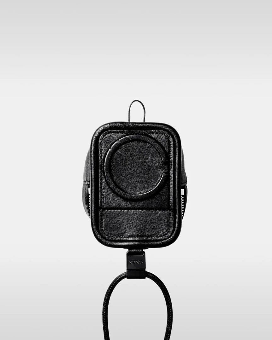 【SUNさま専用】objcts.io ストラップ付きレザーパース黒(ケース別売)