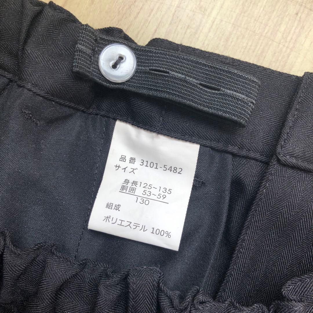 黒　男の子　スーツ130