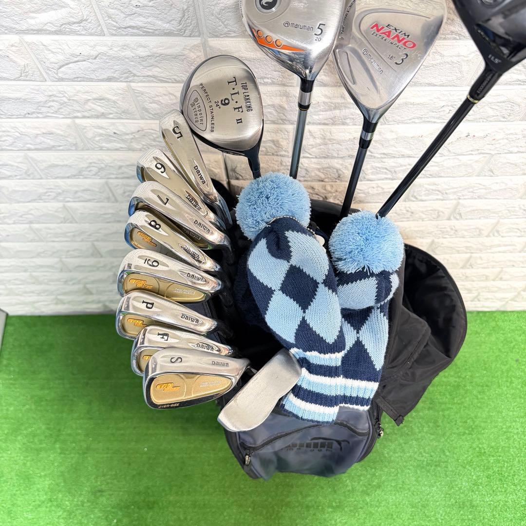 ゴルフセット　所作　　初心者応援　ラウンド仕様　メンズ　Daiwa すぐ使える