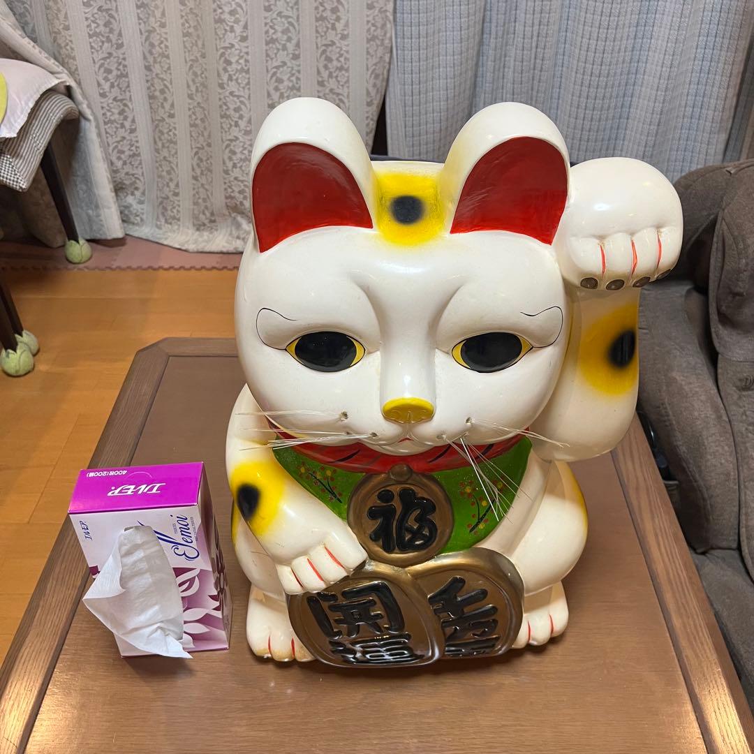 ひでみさん:招き猫　貯金箱　超特大　58cm