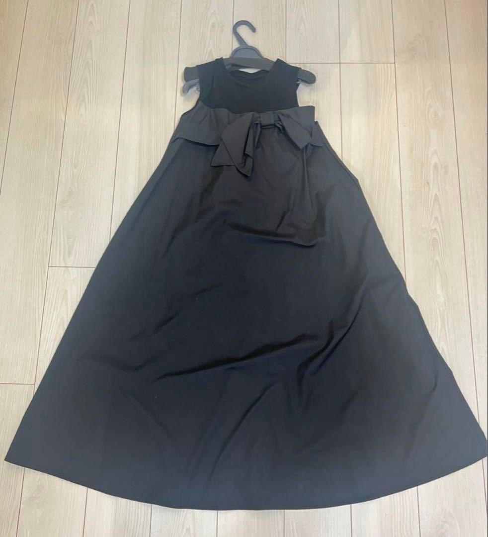 【新品】STRAWBERRY-FIELDS ビックリボンドッキングワンピース