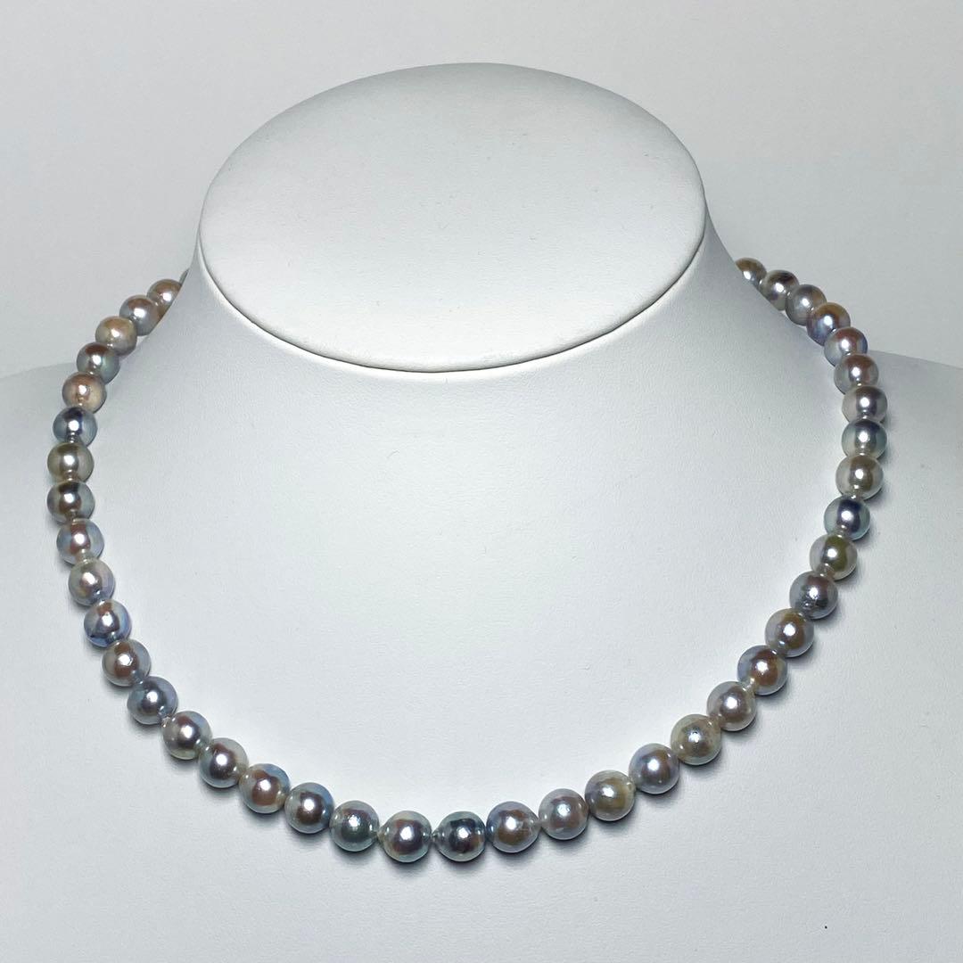 D2206 あこや真珠ナチュラルグレー7.5-8.0mm