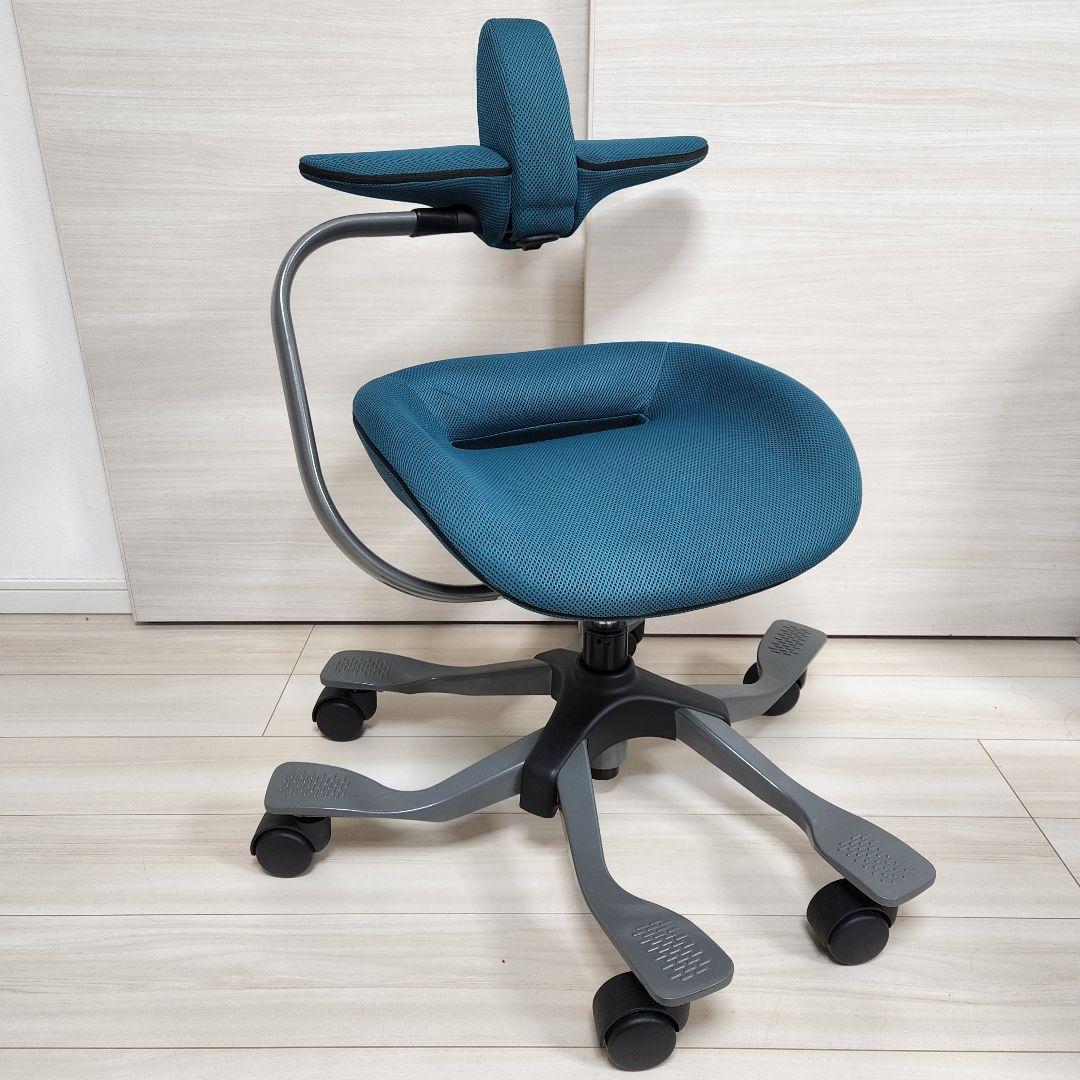 iPole5 ウリドゥルチェア ブルー　姿勢矯正