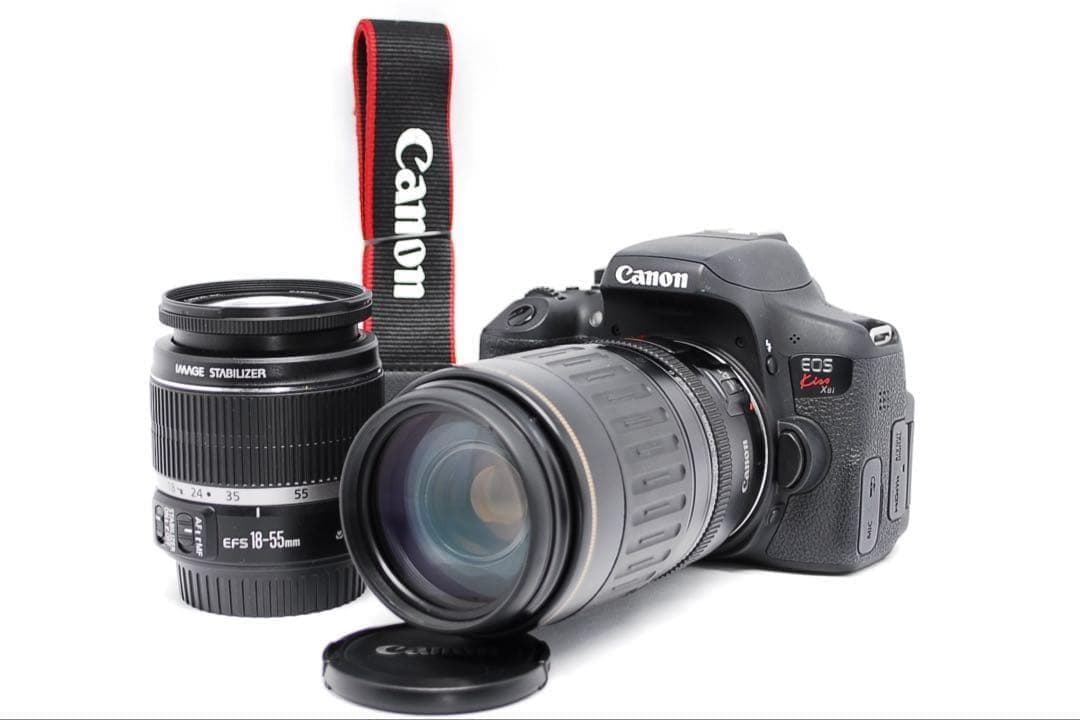 Wi-Fi機能搭載✨超望遠付✨Wレンズセット✨Canon Kiss X8i✨
