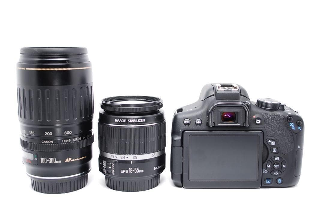 Wi-Fi機能搭載✨超望遠付✨Wレンズセット✨Canon Kiss X8i✨