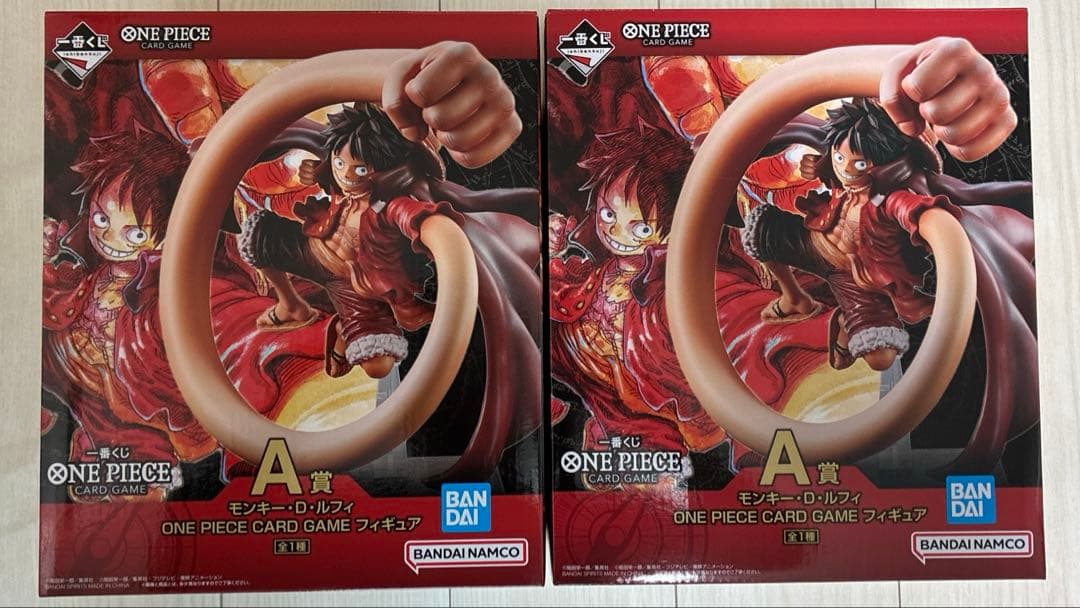 ワンピースカードゲーム一番くじ　A賞　モンキーDルフィ　フィギュア2個