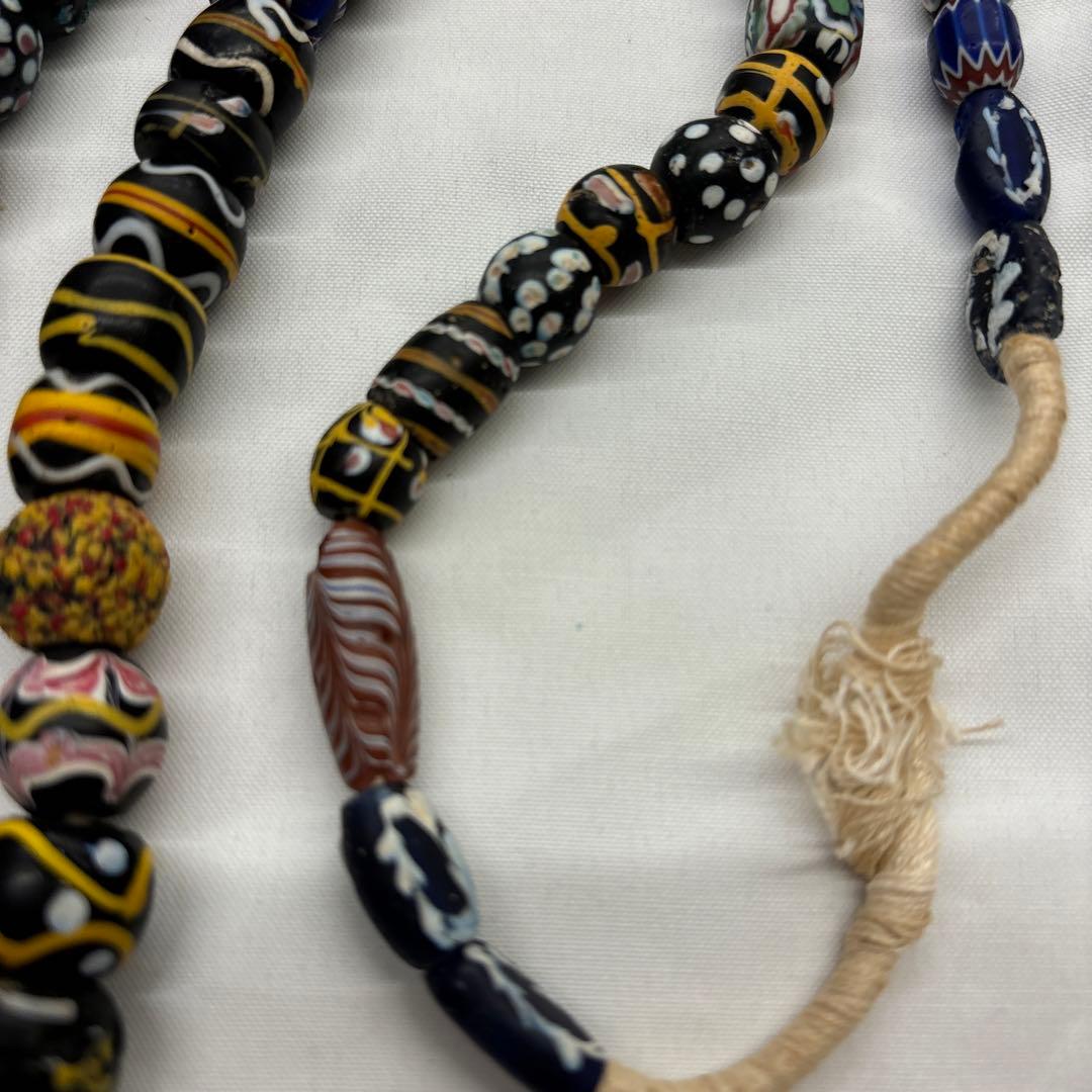 ヴェネチアントレードビーズミックス一連 とんぼ玉 アンティーク パーツ ガラス