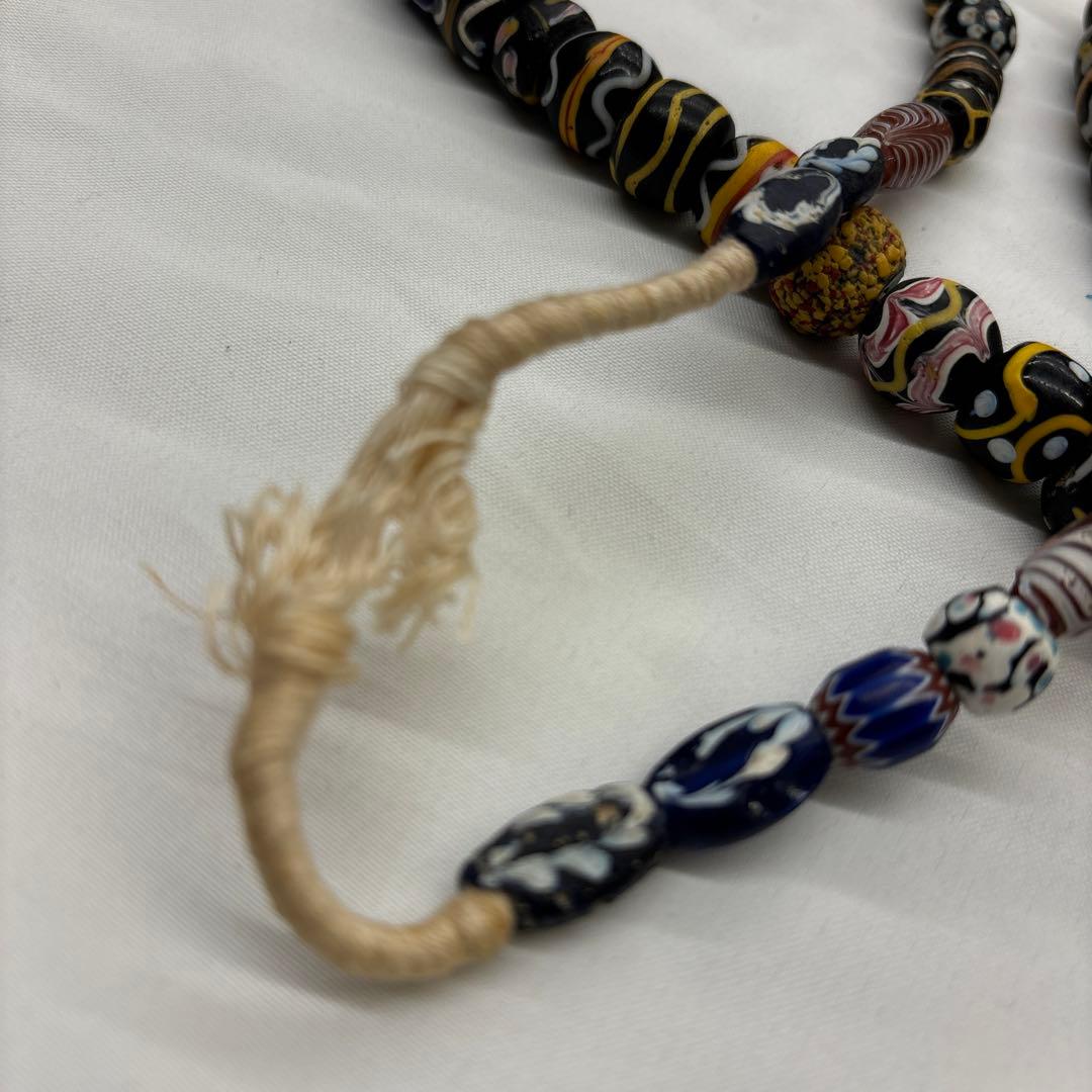 ヴェネチアントレードビーズミックス一連 とんぼ玉 アンティーク パーツ ガラス