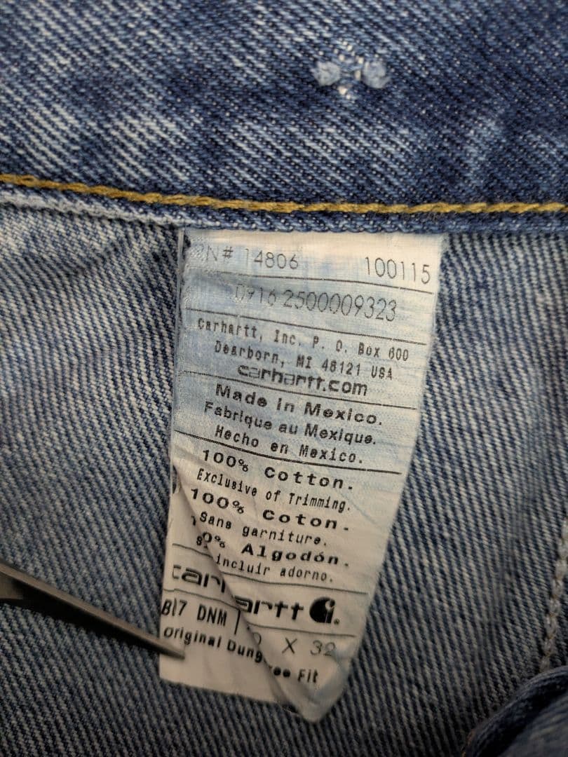 Carhartt ダブルニー デニム ペインターパンツ w40 c18