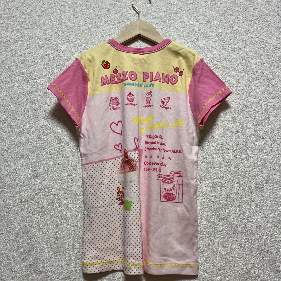 新品タグ付　メゾピアノ　mezzopiano　平成レトロ　Tシャツ　160