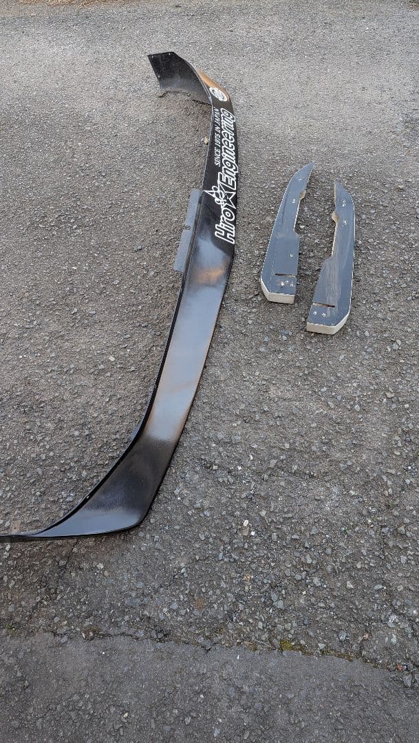 ハイエース4型〜6型チンスポ＆フロントサイドスポイラー　ビーキャス ナロー