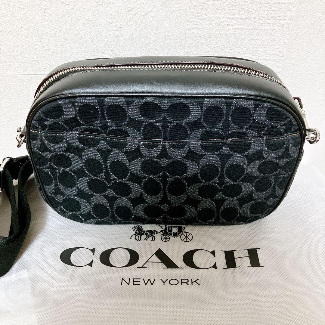 COACH コーチ モノグラム ショルダーバッグ ブラック 黒 【美品】 1点
