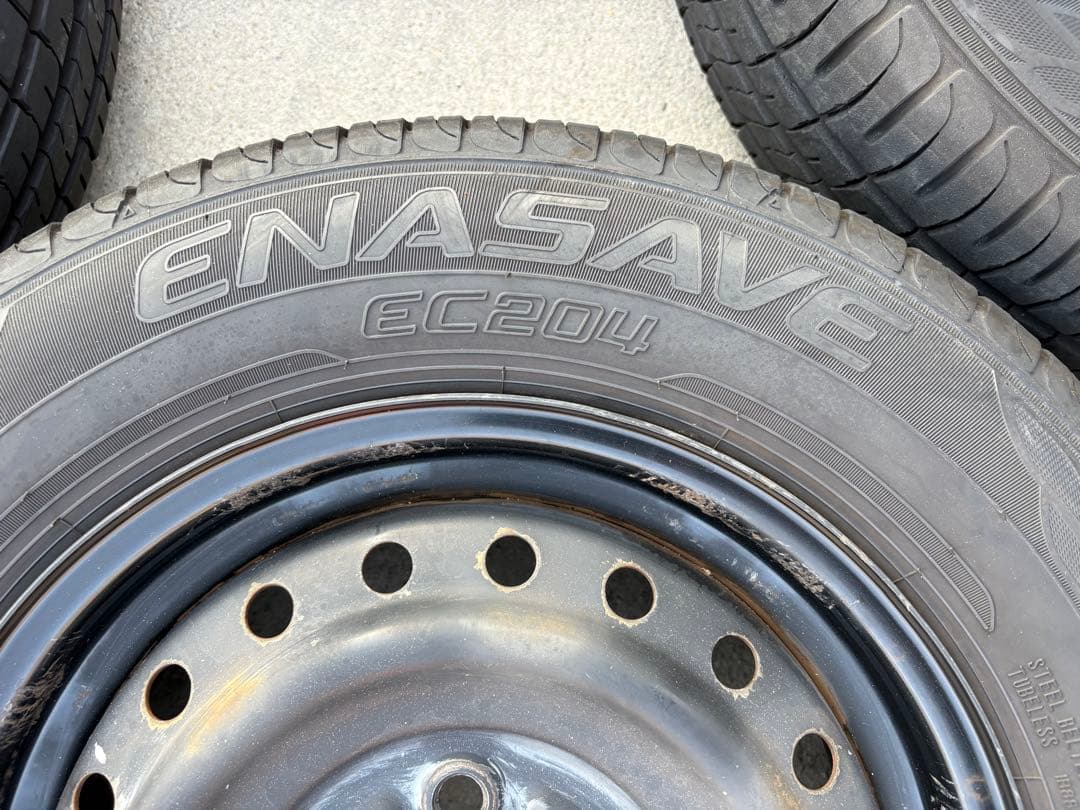 スズキ純正13インチスチールホイール/サマータイヤ4本セット