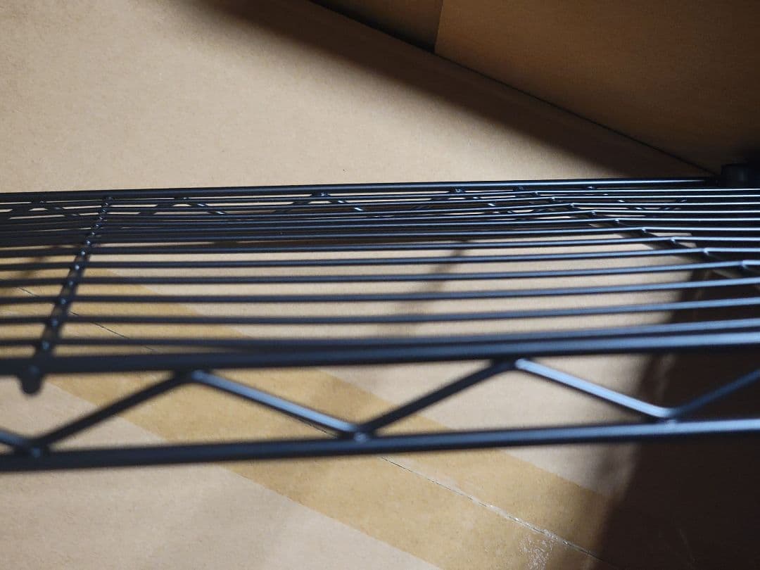 ハンガーラック 金属製 棚付き 突っ張り式 ブラック 幅180 高194