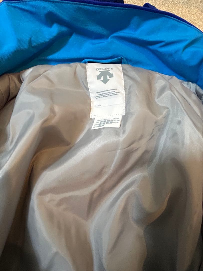 DESCENTE 子ども用スキーウェア 青　サイズ160