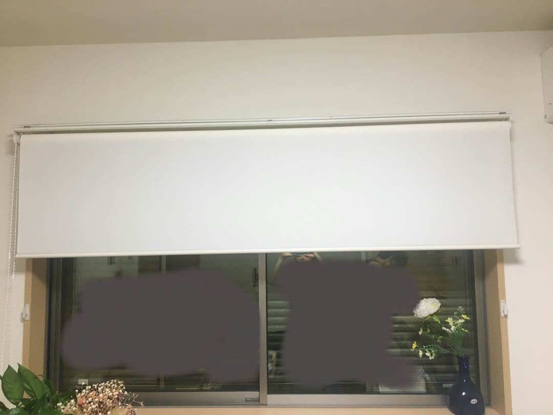 カーテンレール取付け　日本製 タチカワ 立川 ロールスクリーン ホワイト 白