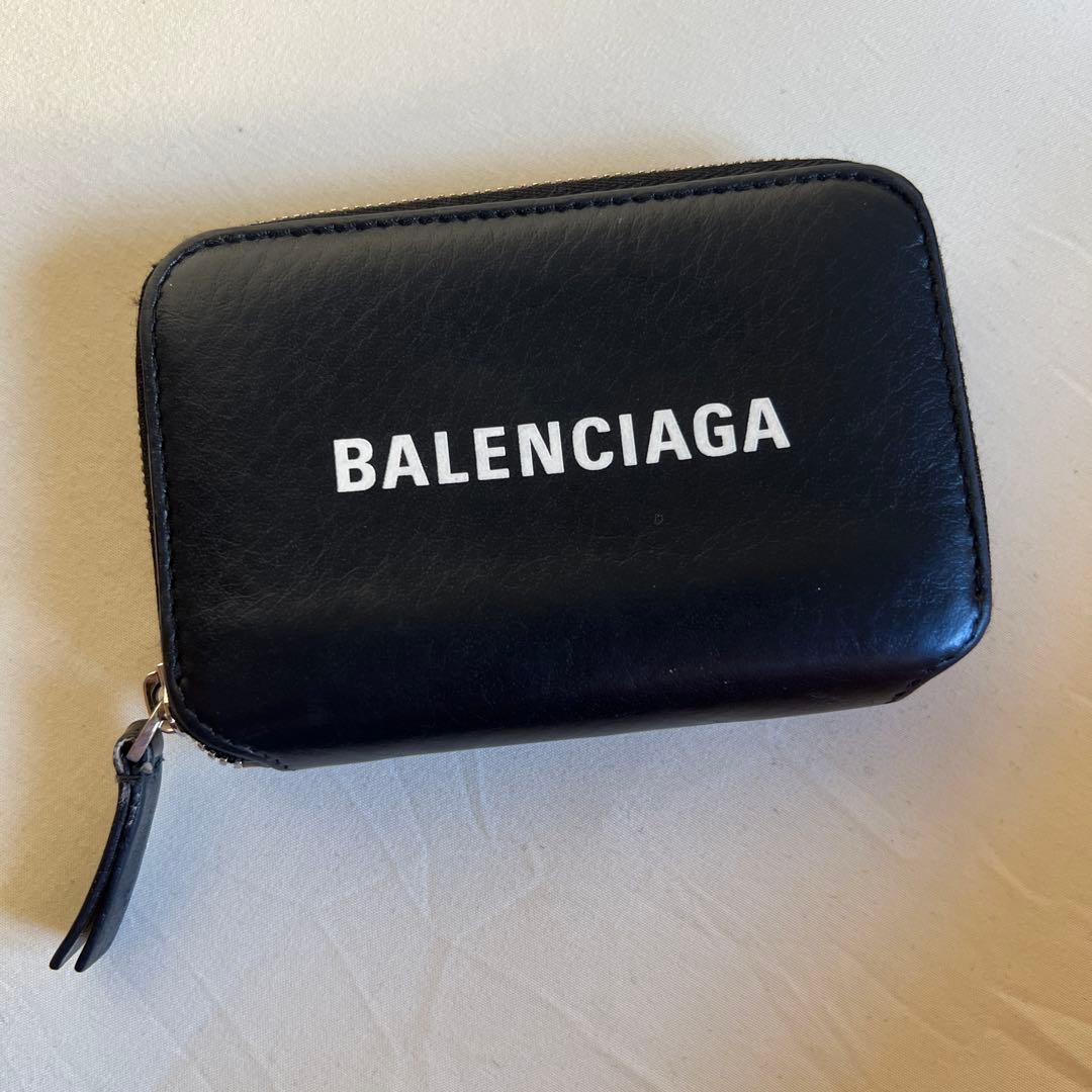 【美品】BALENCIAGA エブリデイ レザー ケース ブラック