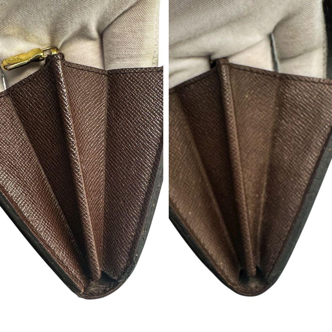 【極美品】ルイヴィトン 新型ポルトフォイユ サラ ダミエエベヌ 2つ折り長財布