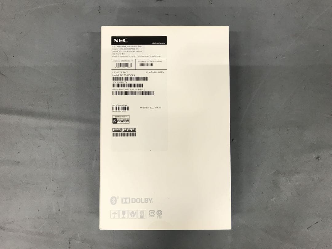 NEC LAVIE T8 シルバー タブレット 本体