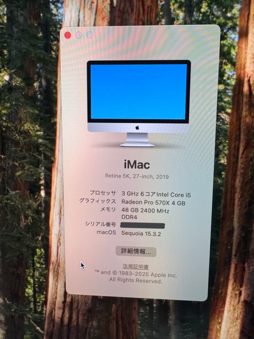 ほりiMac 27インチ 2019 A2115 48GB キーボードマウス