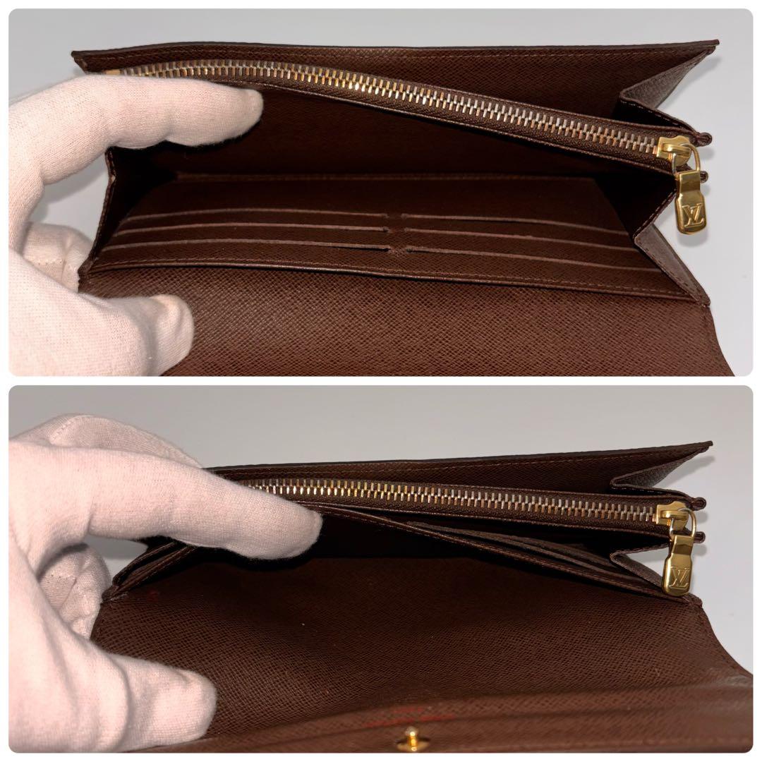 ✨鑑定済み✨ルイヴィトン✨ダミエ✨ポルトフォイユサラ 長財布 10枚