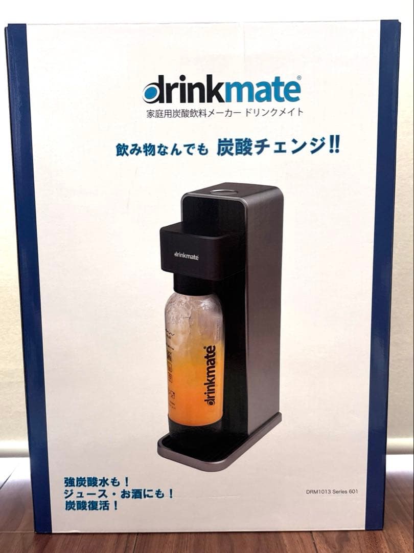 新品未開封⭐️家庭用炭酸飲料メーカー ドリンクメイト601 ブラックDRM1013