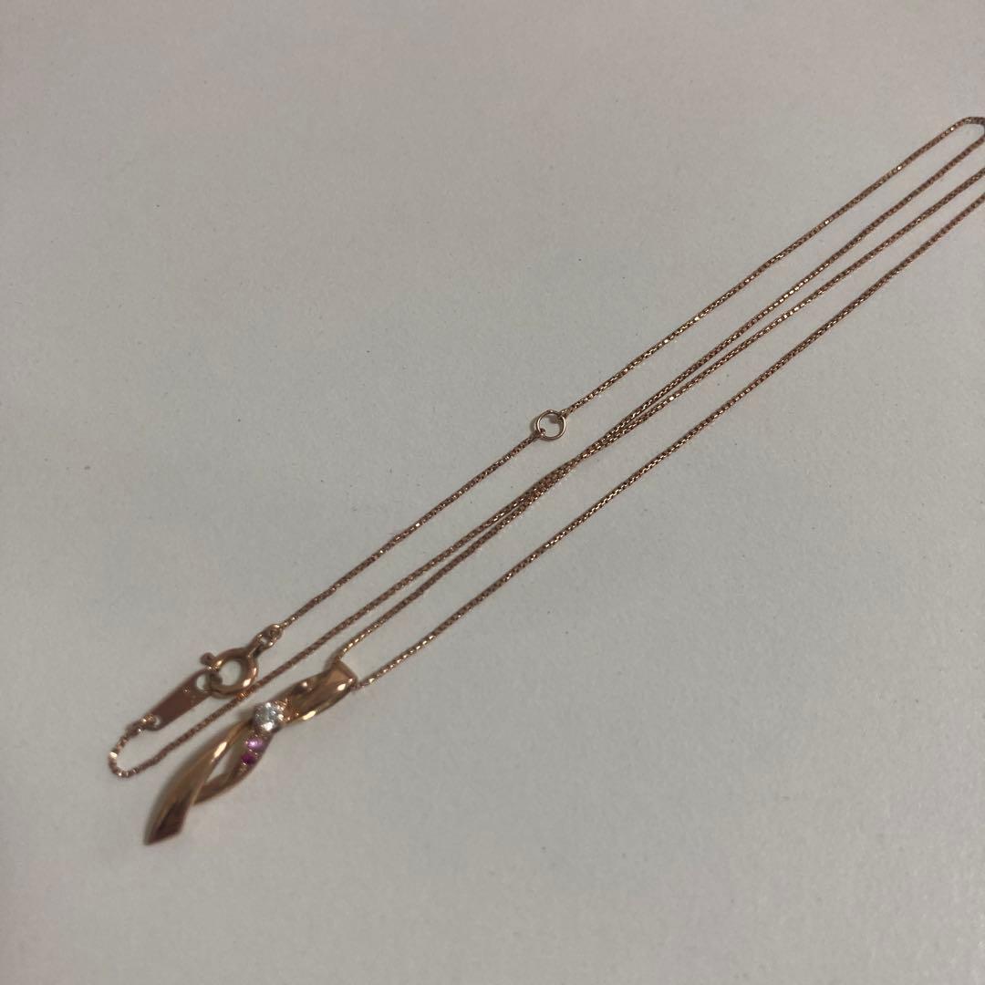 10K ピンクゴールド　ネックレス