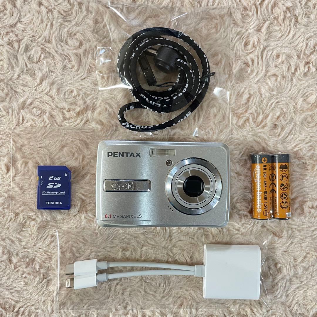 動作確認済✨PENTAX Optio E40✨スマホ転送OK 単三電池♪