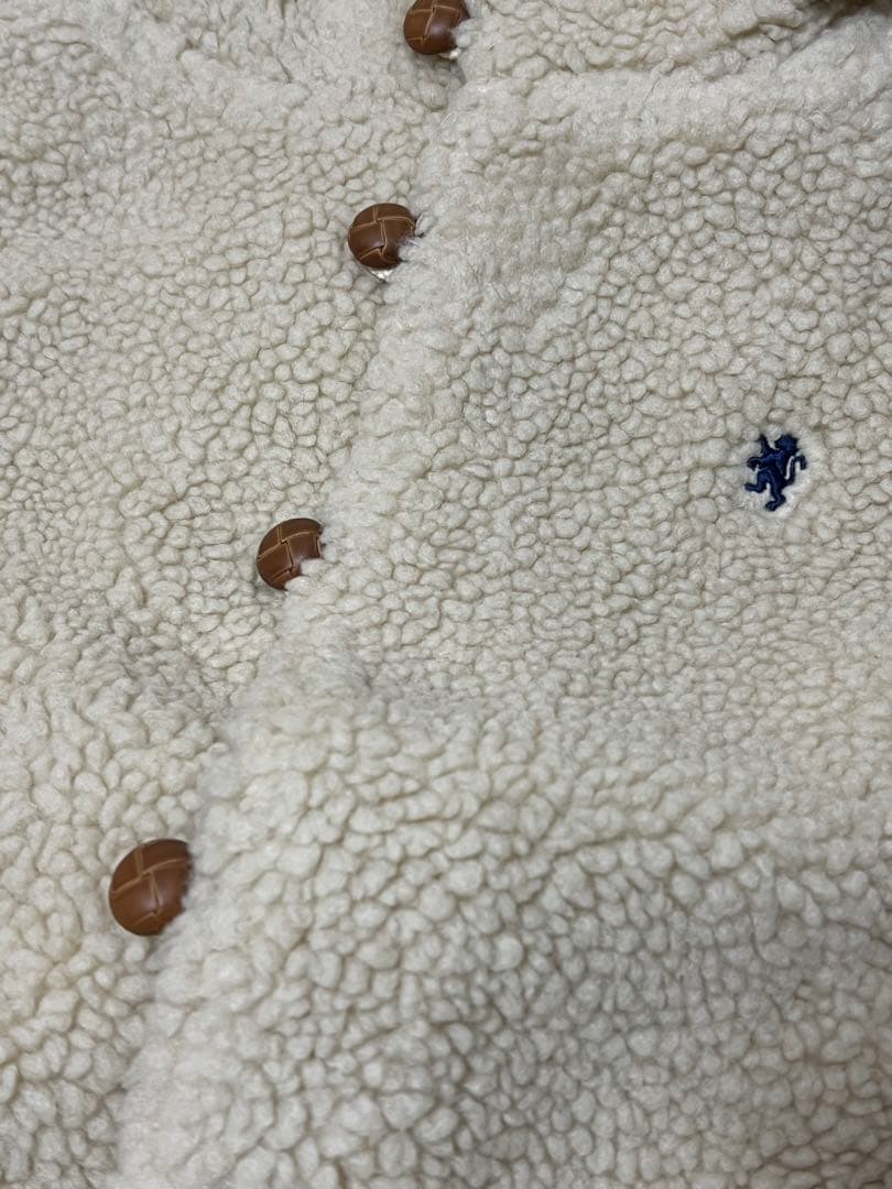 ニコアンドgymphlex ジムフレックス　パーカーボアベスト　ベージュ