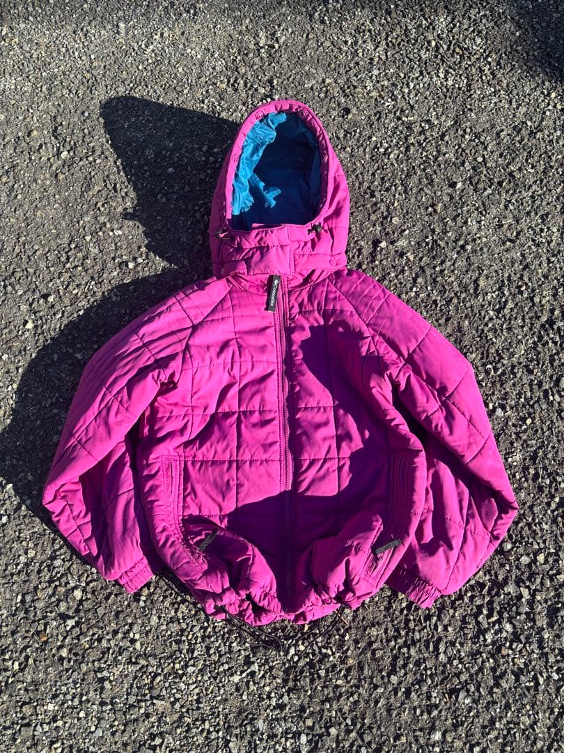 Columbia hooded puffer jacket ピンク パープル