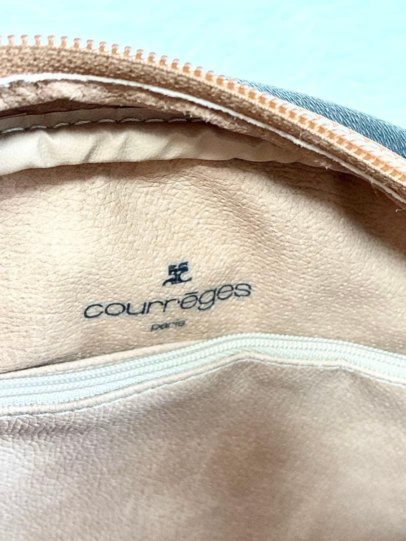 美品✨courreges ショルダーバッグ ハンドバッグ 2way レザー