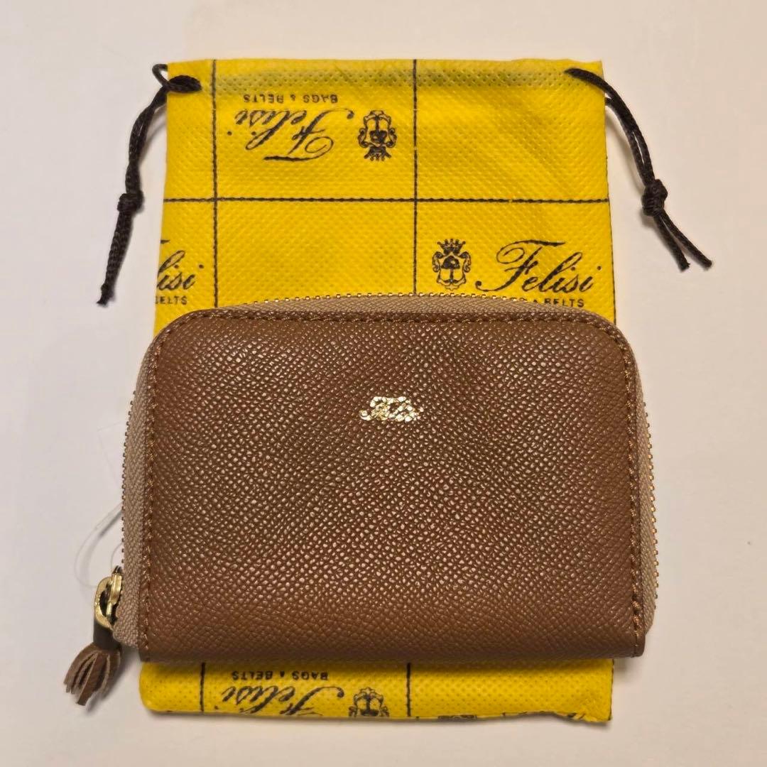 【未使用】Felisi フェリージ キー&ケース978/EN コニャック