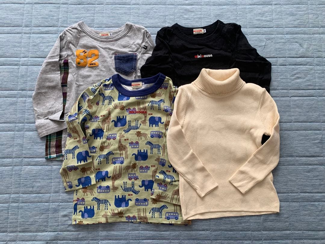 【naaana】　ミキハウス／ダブルビー　トレーナー &ロンTセット