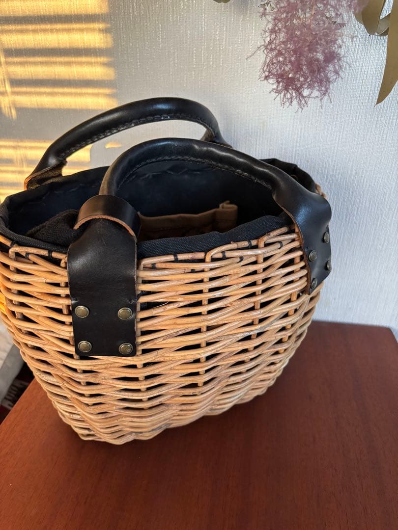 ebagos エバゴス　紅籐カゴバッグ