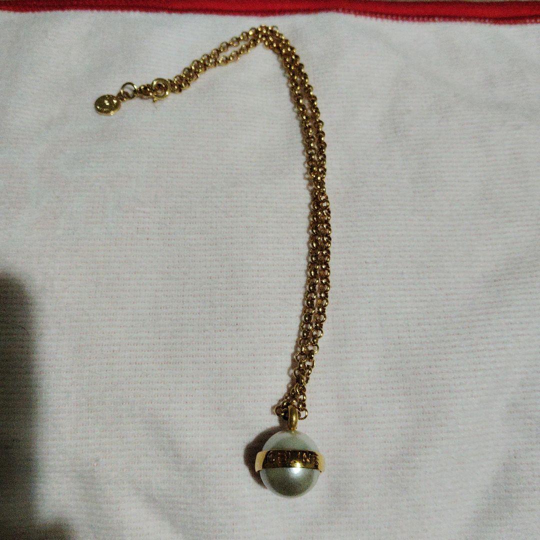 CELINE パール ゴールドトーン ネックレス