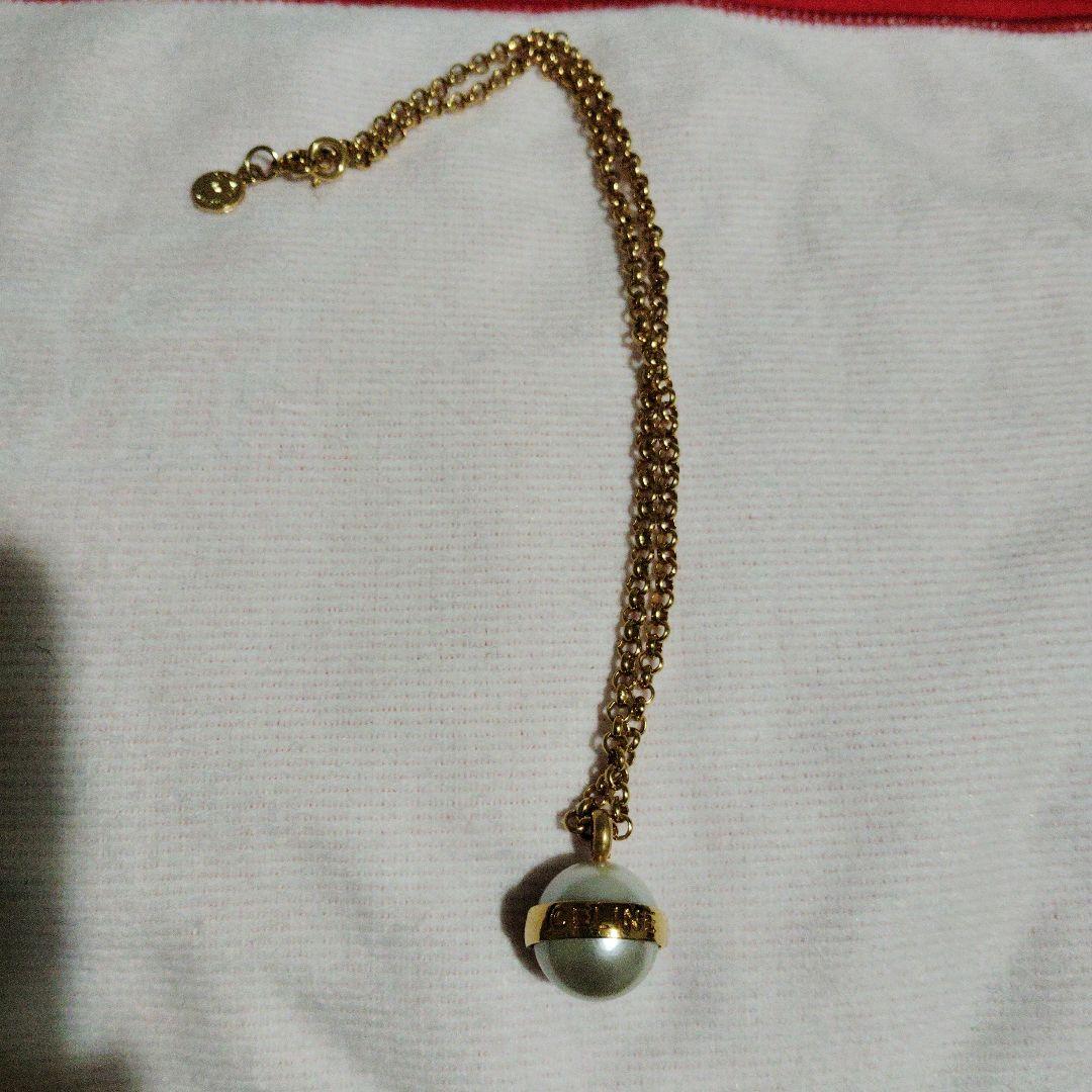 CELINE パール ゴールドトーン ネックレス