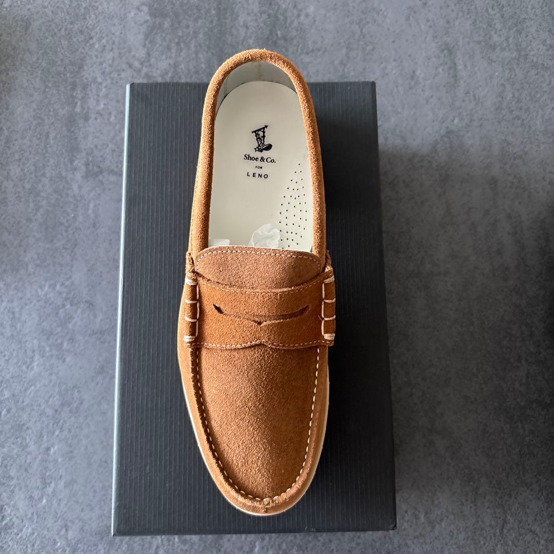 Shoe & Co. for LENO モカシン26cm キャメル