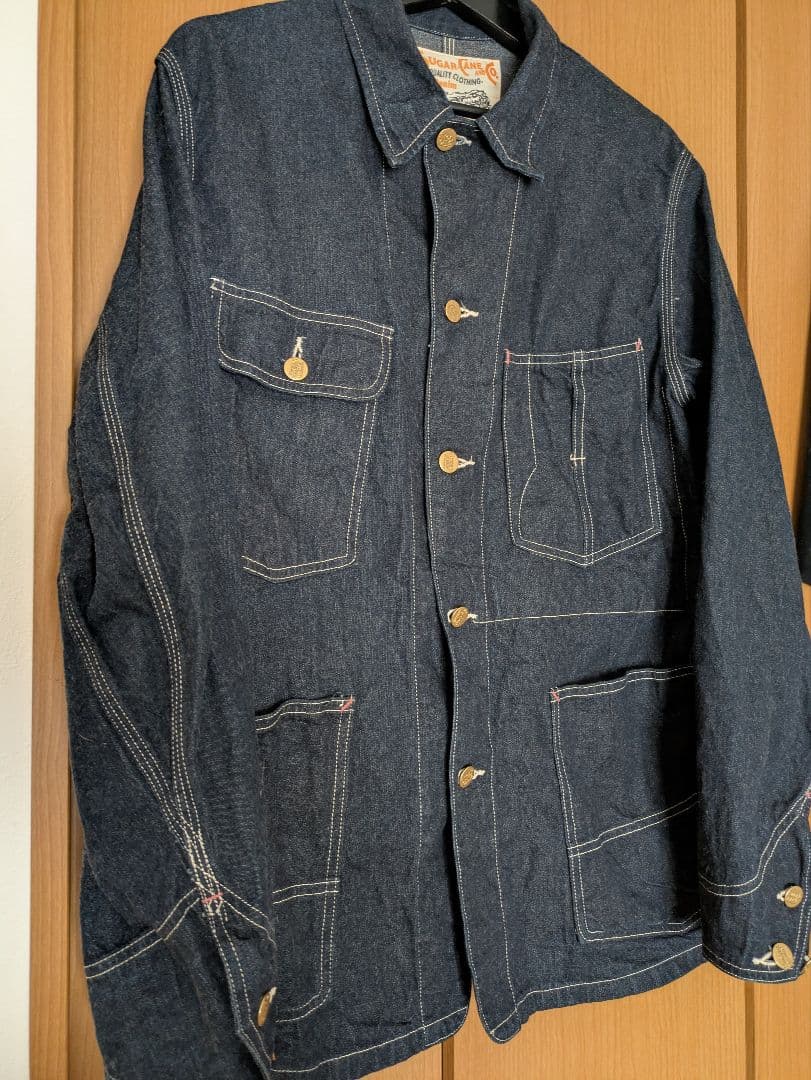 着用回数2回のみ！　シュガーケーン　SUGAR CANE　カバーオール　デニム