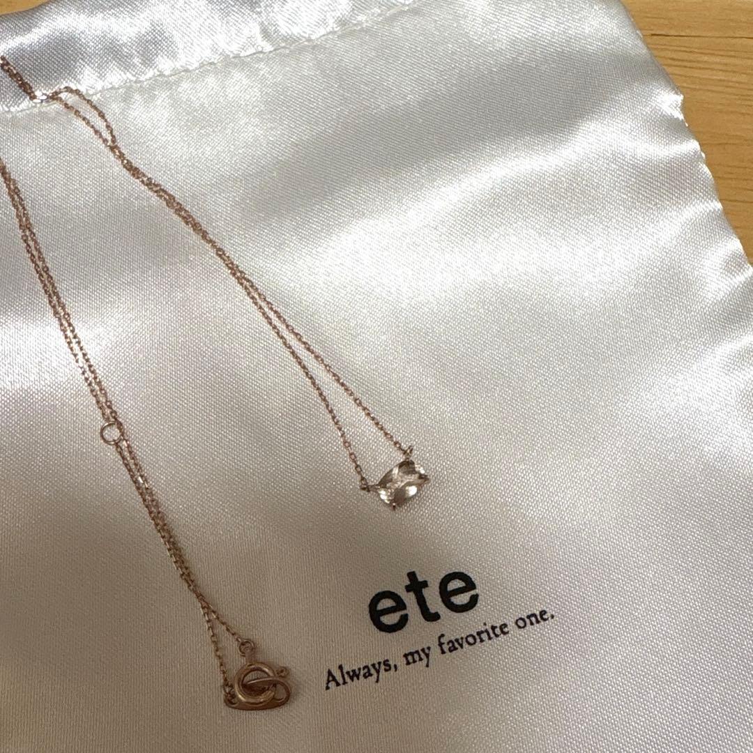 ete K10MPGミスティローズ　トパーズネックレス