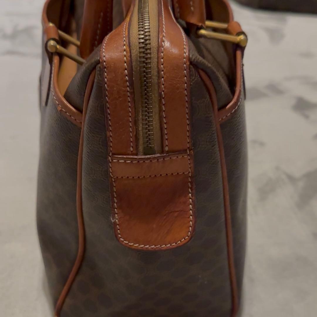 【美品】セリーヌ　マカダム ハンドバッグ ミニボストン ミニトートバッグ