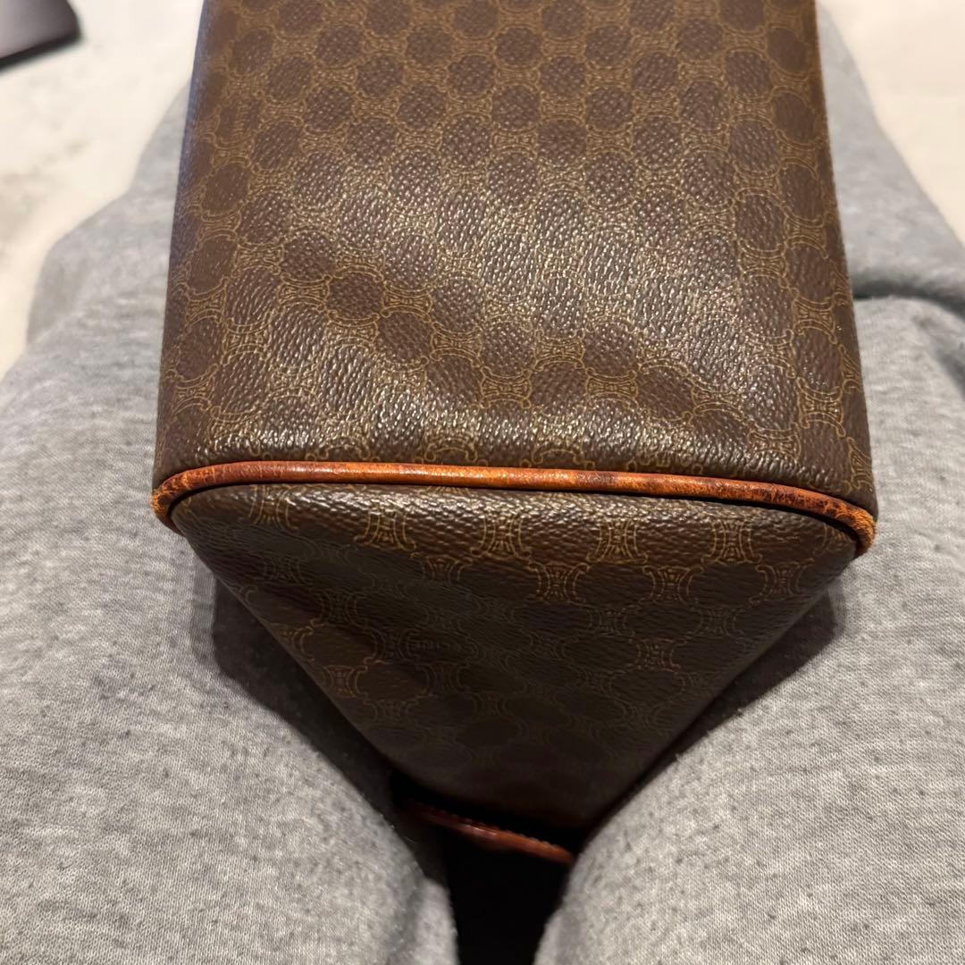 【美品】セリーヌ　マカダム ハンドバッグ ミニボストン ミニトートバッグ