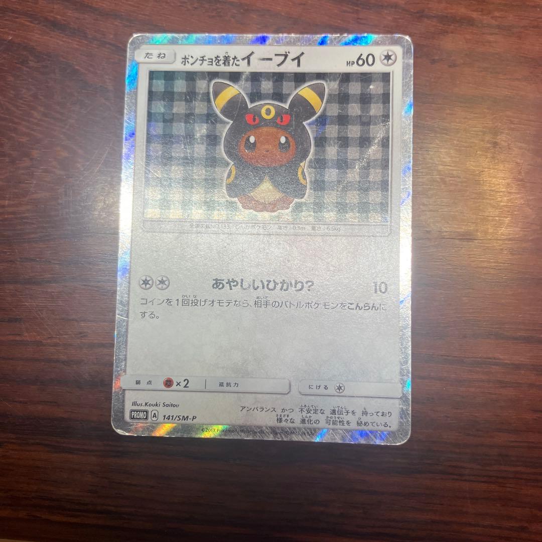 ポンチョを着たイーブイ　ブラッキー