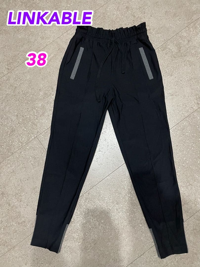 LINKABLE リンカブル　イージーパンツ　ブラック　38