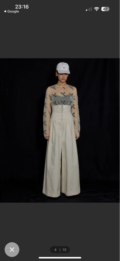 プランクプロジェクト　ワッシャーリップストップワイドパンツ